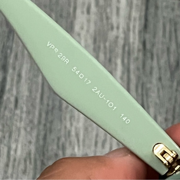 PRADA VPR29R 2AU-1O1 52mm Brown Havana Green Eyeglasses Frames Italy - Picture 7 of 10